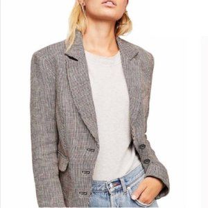 CONRAD Tweed Tan Brown Blazer Large 16